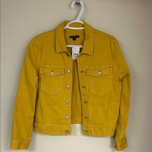 J. Crew Mustard Yellow Jean Jacket